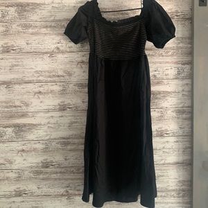NWT old navy black midi dress with pockets
